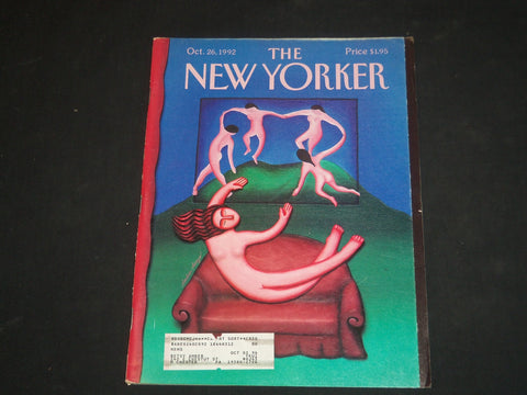 1992 OCTOBER 26 THE NEW YORKER MAGAZINE - ILLUSTRATED COVER - NY 1557