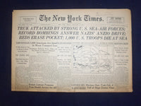 1944 FEB 18 NEW YORK TIMES - TRUK ATTACKED BY STRON U.S. SEA-AIR FORCES- NP 6556