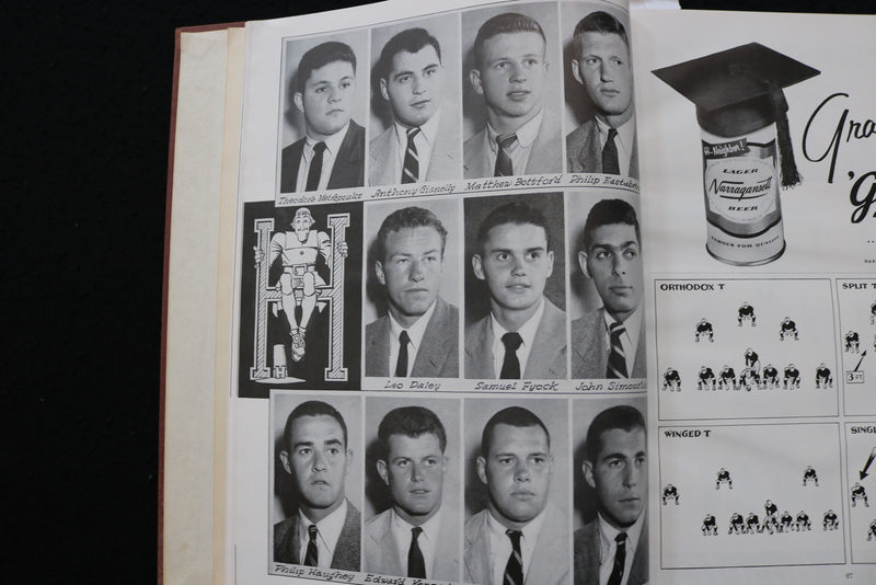 1954 HARVARD FOOTBALL PROGRAMS - BOUND VOLUME - TED KENNEDY - KD 9571