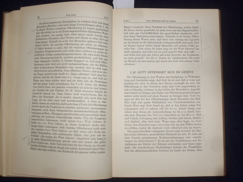 1936 THEOLOGIE DES ALTEN TESTAMENTS HARDCOVER BOOK VON KOHLER - GERMAN - KD 9021