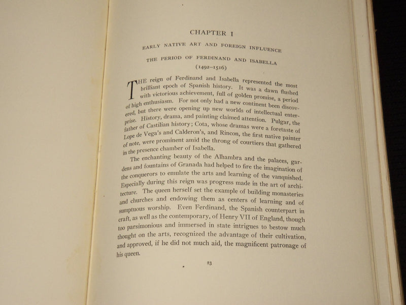 1907 OLD SPANISH MASTERS BOOK BY CAFFIN - ENGRAVED BY TIMOTHY COLE - KD 6132B
