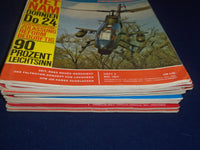 1965-1972 FLUG REVUE INTERNATIONAL GERMAN AIRPLANE MAGAZINES LOT OF 15 - O 2812