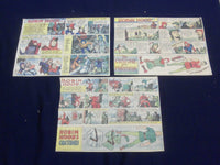 1943 ROBIN HOOD COLOR COMIC STRIP - LOT OF 7 - NP 5216