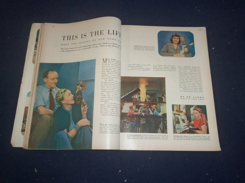 1949 JUNE REDBOOK MAGAZINE - CAREER WIFE - SP 6257Z