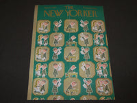 1955 APRIL 2 NEW YORKER MAGAZINE FRONT COVER ONLY BY REA IRVIN - ART DECO