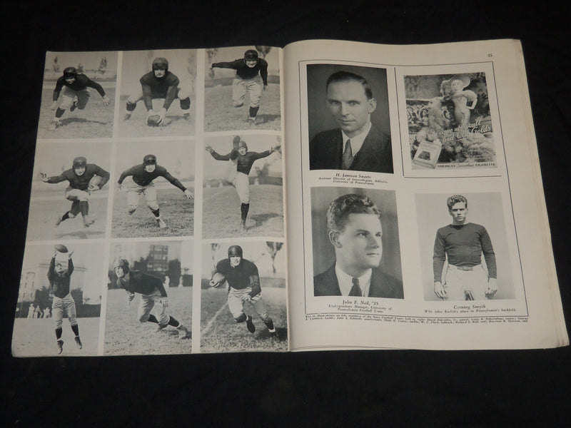 1934 OCTOBER 27 NAVY VS. PENNSYLVANIA COLLEGE FOOTBALL PROGRAM - J 5767