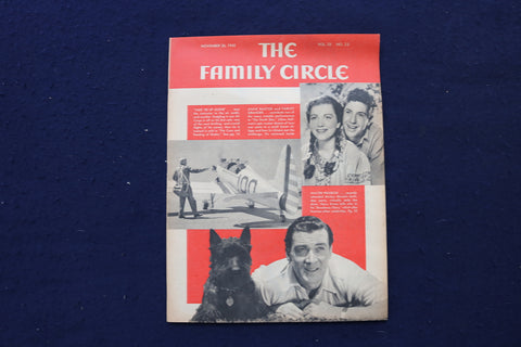 1943 NOV 26 THE FAMILY CIRCLE MAGAZINE - WALTER PIDGEON COVER - E 18251