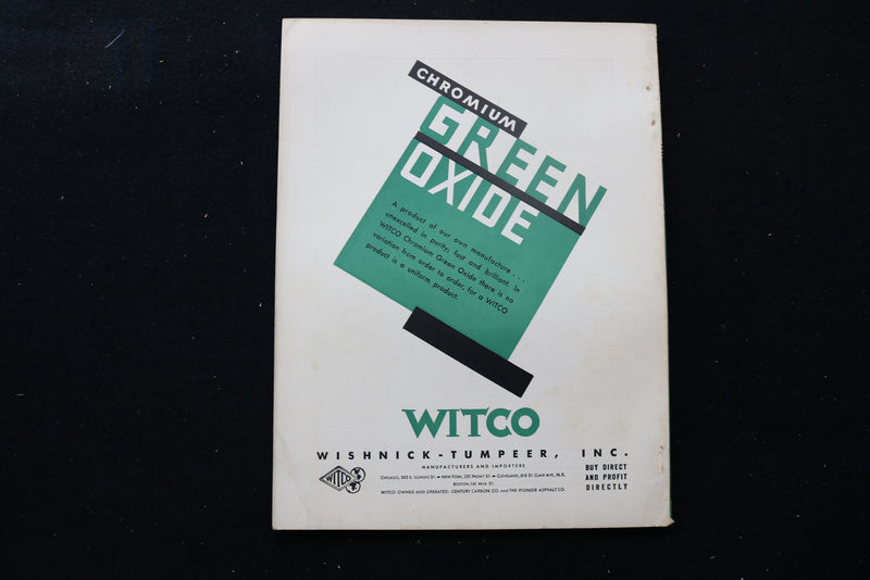 1933 SEPTEMBER CHEMICAL MARKETS MAGAZINE - SHAPLES SOLVENTS COVER - SP 6258U