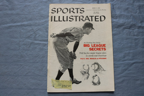 1958 MARCH 17 SPORTS ILLUSTRATED MAGAZINE - BIG LEAGUE SECRETS - ST 5505V