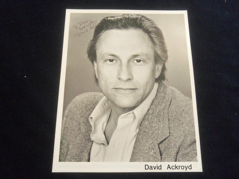 DAVID ACKROYD 8x10 AUTOGRAPHED PHOTOGRAPH