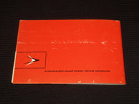1961 PLYMOUTH OWNER'S MANUAL - SOFTCOVER - J 9881