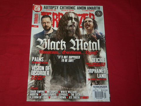 2013 JULY TERRORIZER MAGAZINE ISSUE NO. 237 - BLACK METAL COVER - MUSIC- RC 298