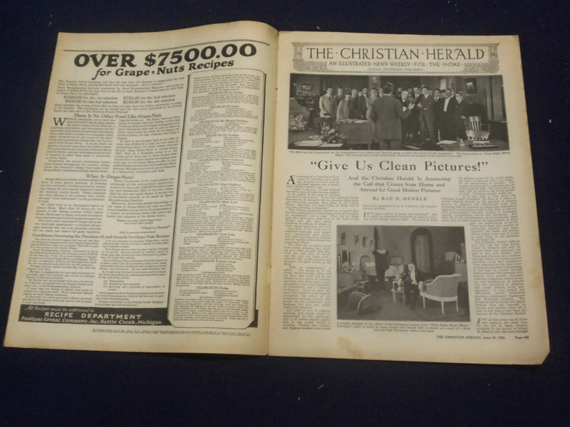 1923 JUNE 23 CHRISTIAN HERALD MAGAZINE - AN OX TEAM OF THE PHILIPPINES - ST 6611