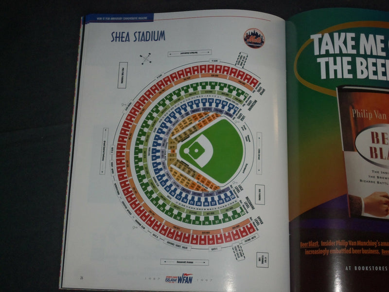 1997 WFAN TENTH ANNIVERSARY COMMEMORATIVE MAGAZINE - NY RADIO STATION - B 6460