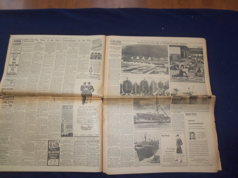 1942 SEP 8 NEW YORK TIMES-PRESIDENT TO CONGRESS: CURB PRICES OR I WILL - NP 6506
