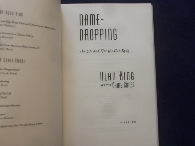 1996 LIFE AND LIES, NAME-DROPPING HARDCOVER BOOK BY ALAN KING - SIGNED - KD 9320