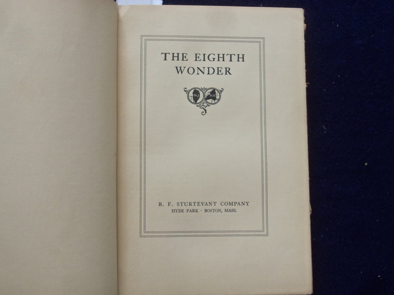 1927 THE EIGHTH WONDER - HOLLAND TUNNEL HARDCOVER BOOK - KD 8635