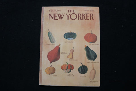 1985 SEPTEMBER 30 NEW YORKER MAGAZINE - GREAT ILLUSTRATED COVER - NY 3200