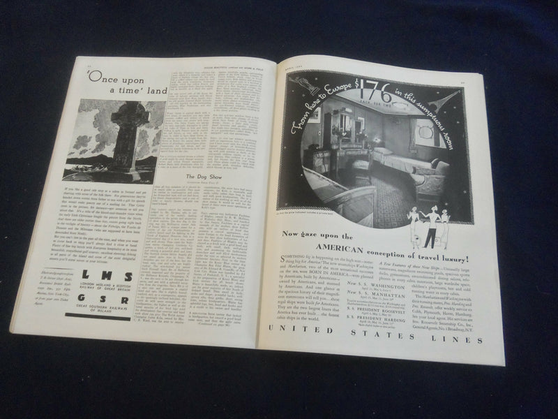 1934 APRIL HOME & FIELD MAGAZINE - GREAT PHOTOS, STORIES & ADS - SP 1224I