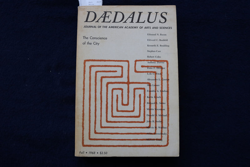 1968 FALL DAEDALUS JOURNAL - SOFTCOVER BOOK - K 1433
