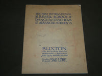 1932 FIRST INTERNATIONAL SUMMER SCHOOL OF DANCE PROGRAM - BUXTON - J 4842