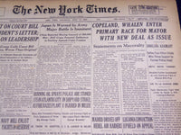 1937 JULY 17 NEW YORK TIMES - COPELAND WHALEN ENTER PRIMARY RACE - NT 436