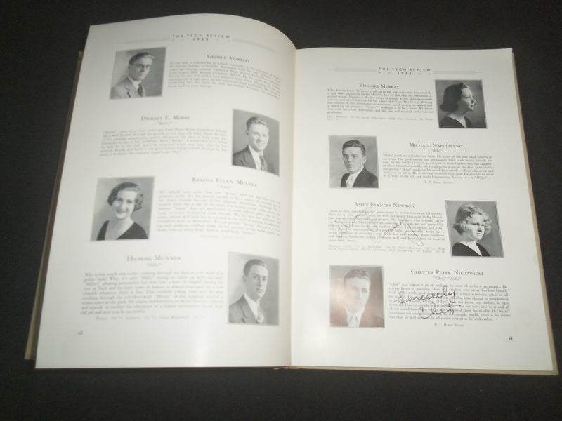 1933 THE TECH REVIEW CENTRAL HIGH SCHOOL YEARBOOK - PROVIDENCE, RI - YB 2545