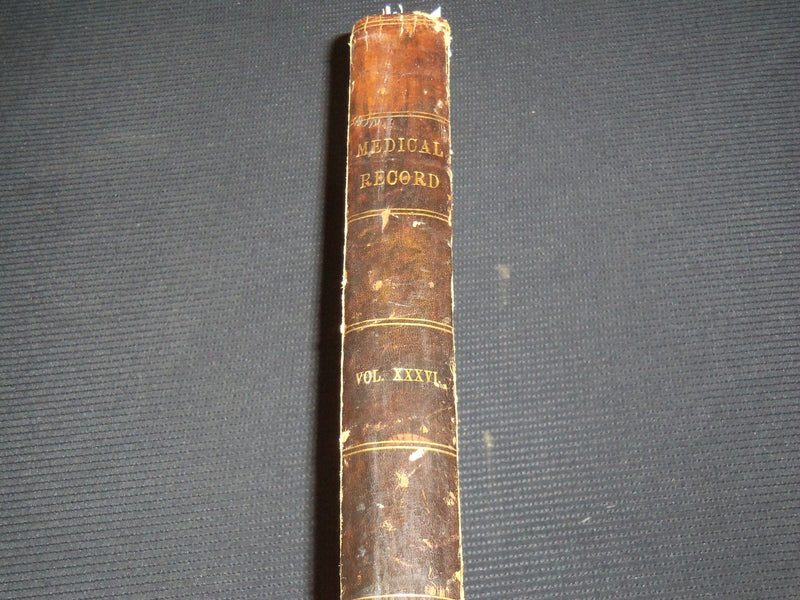 1889 JULY-DECEMBER THE MEDICAL RECORD WEEKLY JOURNAL BOUND VOLUME - KD 6132A