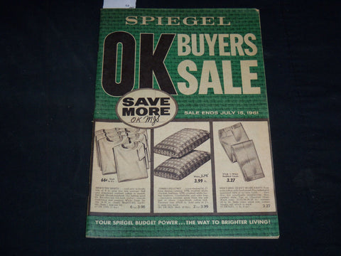 1961 SPIEGEL OK BUYERS SALE CATALOG - CHICAGO ILLINOIS - J 9134
