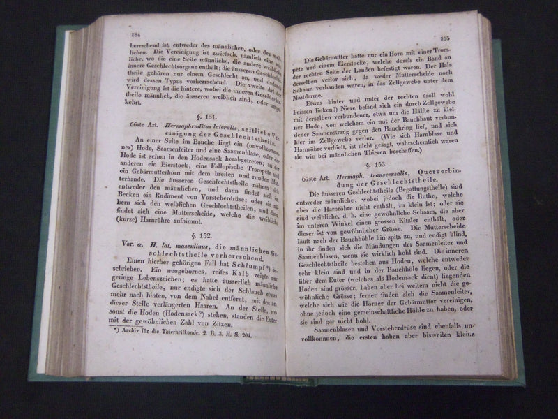 1832 LEHRBUCH PATHOLOGISCHEN ANATOMIE DER HAUS-SAUGETHIERE BOOK - KD 11