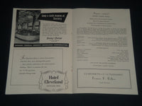 1950 OCTOBER 19 CLEVELAND CIVIC CONCERT BALLET PROGRAM - EMIL BRUDNO - J 4287