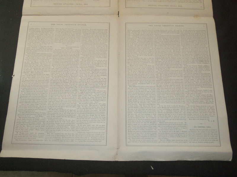 1867 DECEMBER THE YOUNG CHRISTIAN SOLDIER NEWSPAPER - VOLUME 1 - ST 531S
