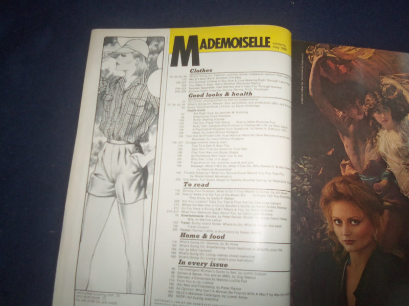 1980 MAY MADEMOISELLE MAGAZINE - KELLY EMBERG COVER - B 4165J