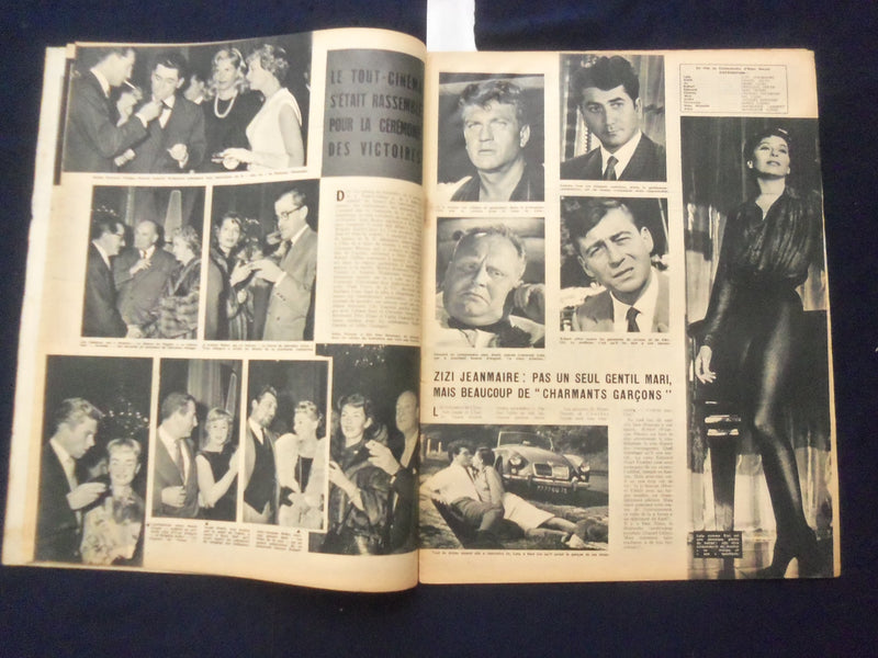 1957 DEC 12 CINEMONDE MAGAZINE- ZIZI JEANMAIRE COVER - FRENCH EDITION - SP 4868M