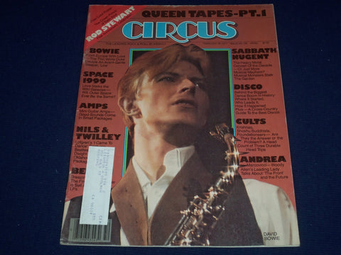 1977 FEBRUARY 28 CIRCUS MAGAZINE - DAVID BOWIE COVER - GREAT PHOTOS - J 662