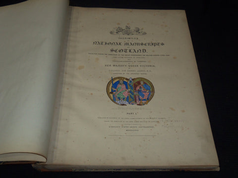 1867 FACSIMILES OF NATIONAL MANUSCRIPTS OF SCOTTLAND VOLUME - PART 1 - Z 280