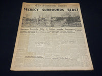 1945 JANUARY 29 NEW BEDFORD STANDARD TIMES - SECRECY SURROUNDS BLAST - NT 8905