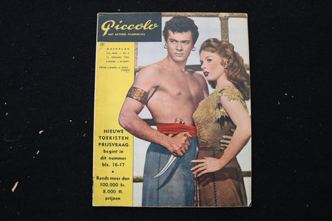 1953 FEBRUARY 15 PICCOLO MAGAZINE - TONY CURTIS-PIPER LAURIE COVER - E 25003