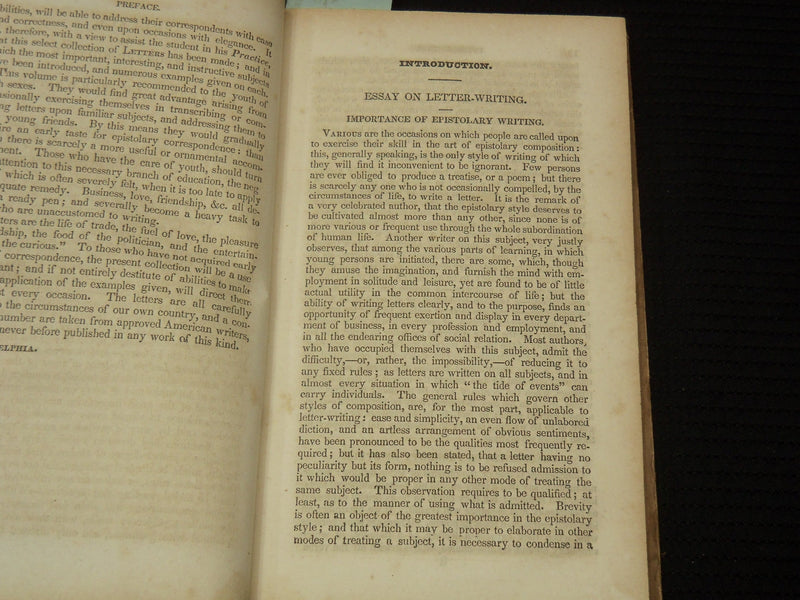 1856 THE NEW UNIVERSAL LETTER-WRITER BOOK - PHILADELPHIA - K 2183