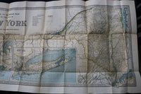 1920 NEW YORK STATE MAP - LEGISLATIVE MANUAL - HARDCOVER - K 975