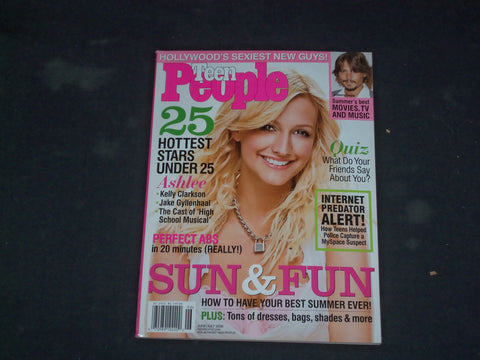 2006 JUNE/JULY TEEN PEOPLE MAGAZINE - ASHLEE SIMPSON COVER - B 4166