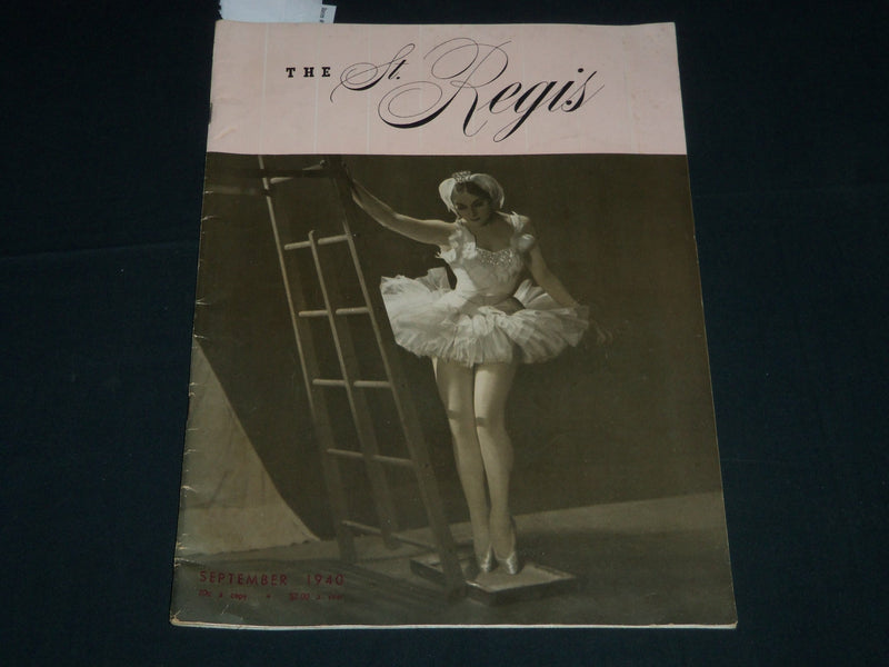 1940 SEPTEMBER THE ST. PEGIS MAGAZINE - GREAT COVER & PHOTOS - B 6455