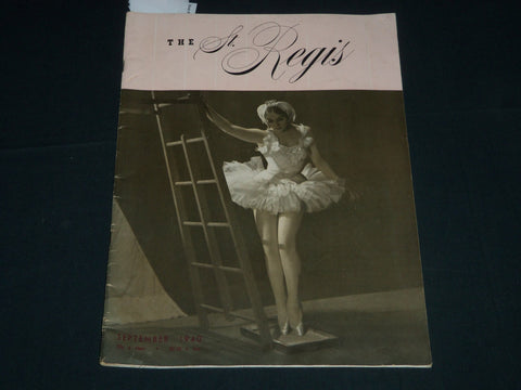 1940 SEPTEMBER THE ST. PEGIS MAGAZINE - GREAT COVER & PHOTOS - B 6455