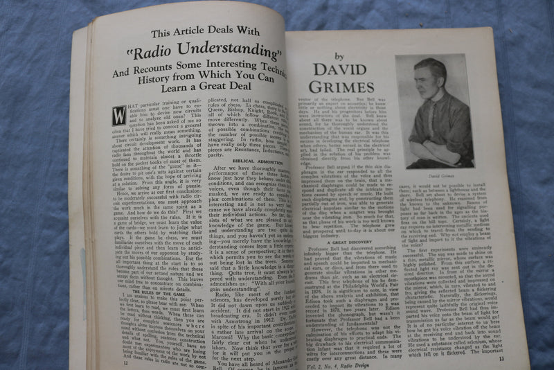 1929 WINTER RADIO DESIGN SOFTCOVER HANDBOOK - PILOT P.E.6 SCREEN GRID - K 317