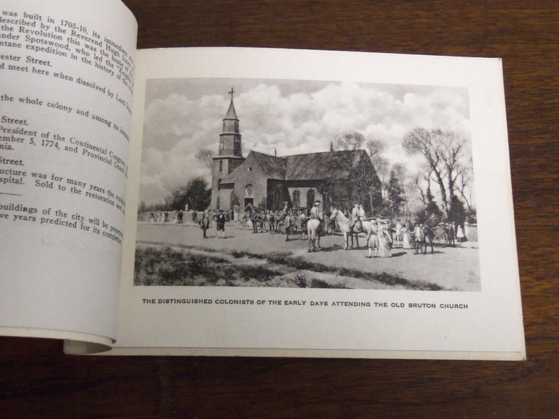 1930'S HISTORICAL WILLIAMSBURG AND JAMESTOWN VIEW BOOK - 17 VIEWS - K 1099