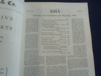 1923 DECEMBER ASIA MAGAZINE - GREAT PHOTOS, STORIES AND ADS - SP 1222Y