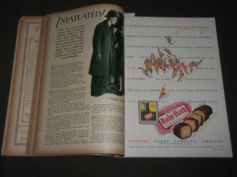 1928 NOVEMBER TRUE STORY MAGAZINE - GERTRUDE OLMSTEAD COVER- J 2827