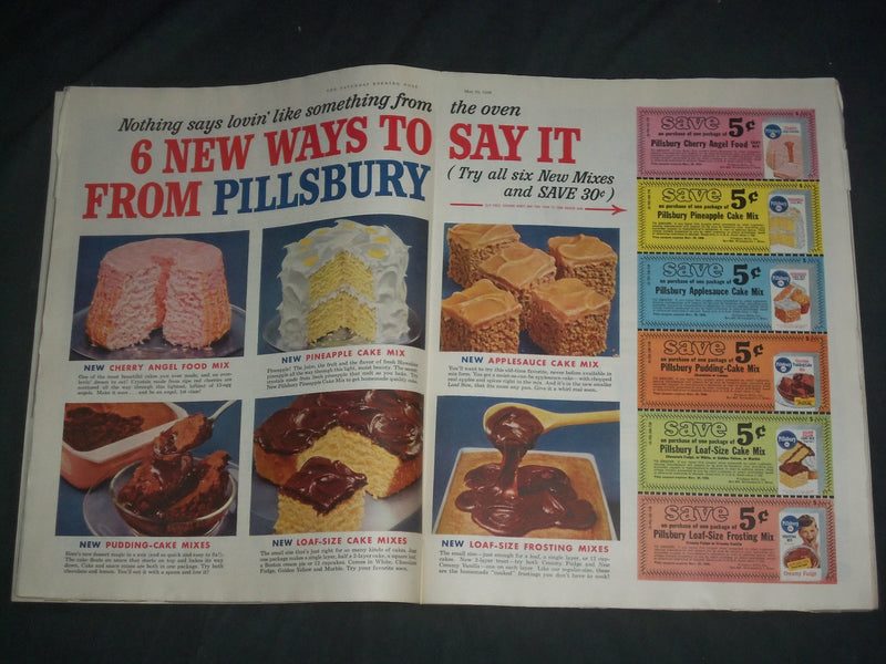 1958 MAY 10 THE SATURDAY EVENING POST MAGAZINE - ILLUSTRATED COVER - SP 2481F