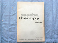 1956 SPRING PSYCHO THERAPY SOFTCOVER BOOK - ROBBINS INSTITUTE - K 299