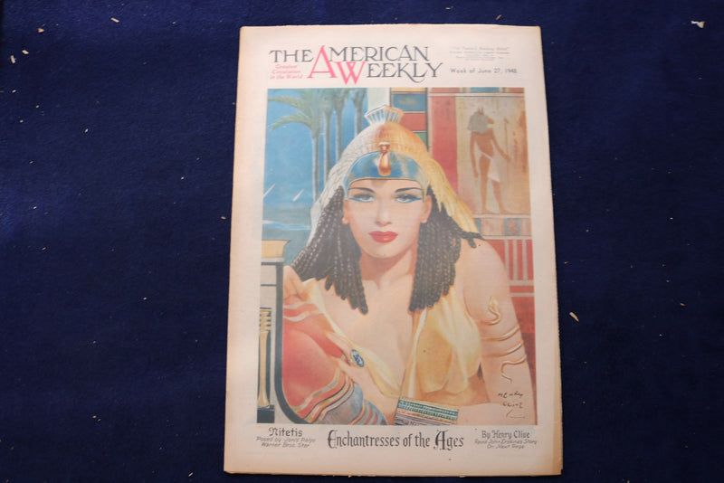 1948 JUNE 27 AMERICAN WEEKLY MAGAZINE - JANIS PAIGE - NITETIS COVER - E 22690